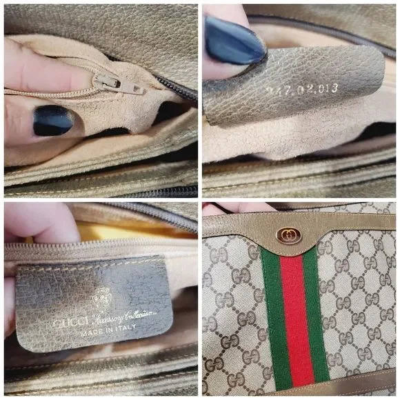 GUCCI Authentic Vintage Ophidia red green web purse shoulder bag - Picture 15 of 16